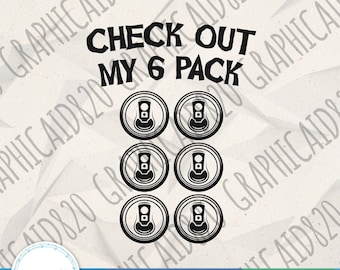 Confira meu SVG de 6 pacotes | Design SVG de seis embalagens de cerveja | Arquivo vetorial de cerveja | Arquivos de corte Svg para amantes de cerveja | Arquivo De Silhueta Cricut Eps Svg Pdf Png