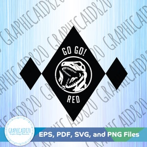 Power Red Clip Art | Coin Design Svg Cut Files | Super Hero Eps Svg Pdf Png Cricut Silhouette File v2