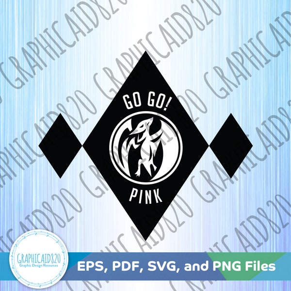 Power Pink Clip Art | Coin Design Svg Cut Files | Super Hero Eps Svg Pdf Png Cricut Silhouette File v2