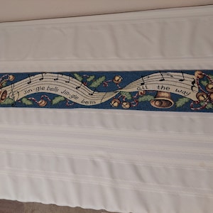 Jingle Bells Tapestry Table Runner