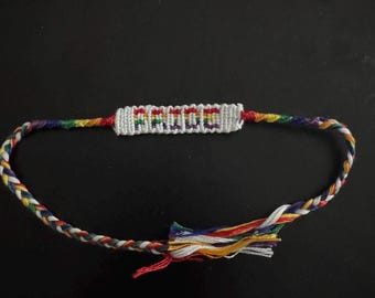 Pulsera con banderas del orgullo "PRIDE"