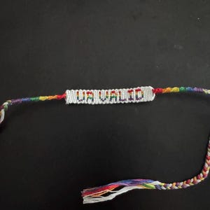 pride flags &quot;UR VALID&quot; bracelet