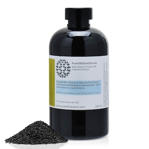 Organic C60 Black Seed Oil 250ml - 99.95% Ultra Pure VOD C60 200mg