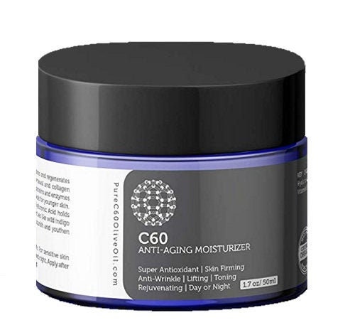 C60 Fullerene Anti-aging Moisturizer Cream 50ml Made With Organic