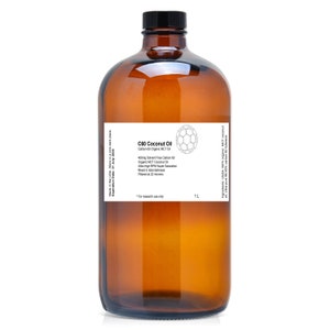 C60 MCT Coconut Oil - 400mg 99.95% Carbon 60 Fullerene Solvent Free 1L