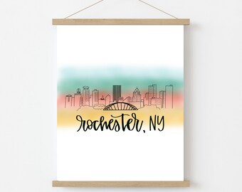 PRINT: Rochester NY Skyline