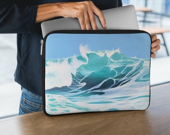 Laptop Sleeve Waves Laptop Sleeve Ocean Sea Laptop Sleeve 13 inch Laptop Sleeve 15 inch Laptop Sleeve Laptop Sleeve Clean Wave