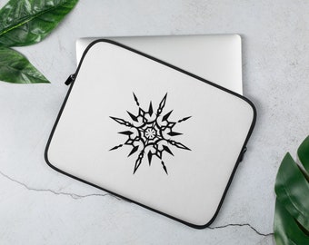 White snowflake minimalist soft fabric Laptop Sleeve