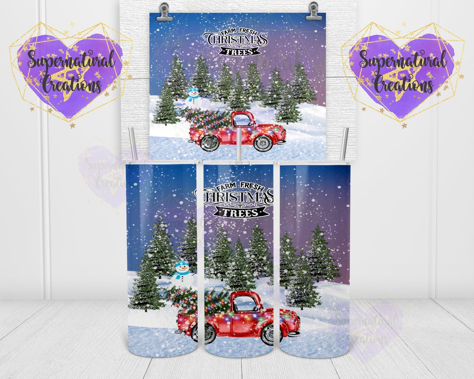 Christmas red truck inspired christmas stainless steel Christmas Red Truck Inspired Christmas Stainless Steel | Etsy