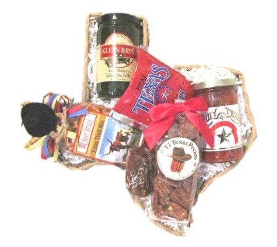 Taste of Texas Themed Gift Basket Texas Made Food Products Etsy