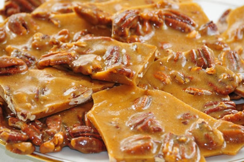 Southern Pecan Brittle Candy 10 Oz Handmade Pecan Brittle Etsy
