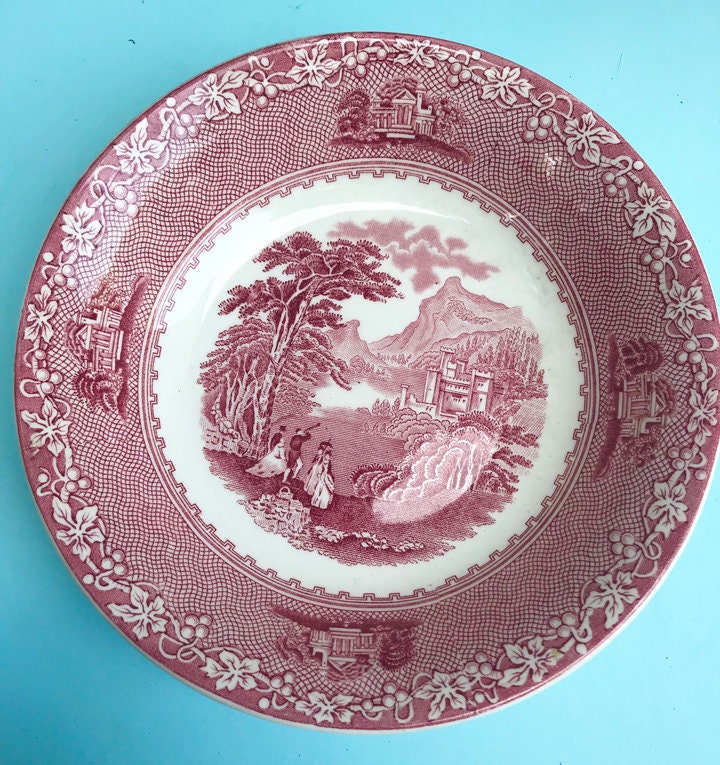 Royal Staffordshire Jenny Lind Plates and Bowls Etsy