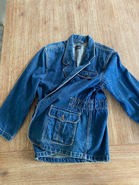 Vintage 1990s Women’s LizWear Denim Jacket Blue J… - image 5