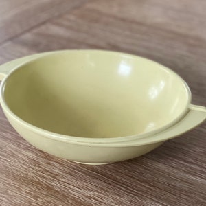 Vintage Boonton Melamine Bowl 604 Winged Handles Yellow Midcentury