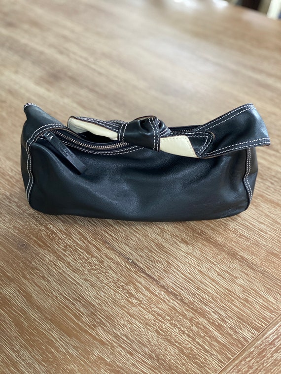 Vintage 90s Kate Spade Leather Bow Detail Shoulder Bag - Etsy
