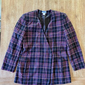 Vintage Pendleton Women’s Plaid Wool Blazer Jacket