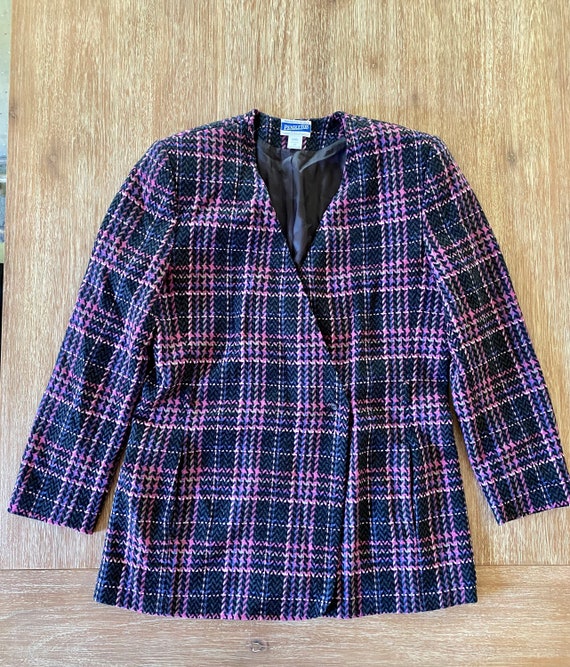 Vintage Pendleton Women’s Plaid Wool Blazer Jacket - image 1