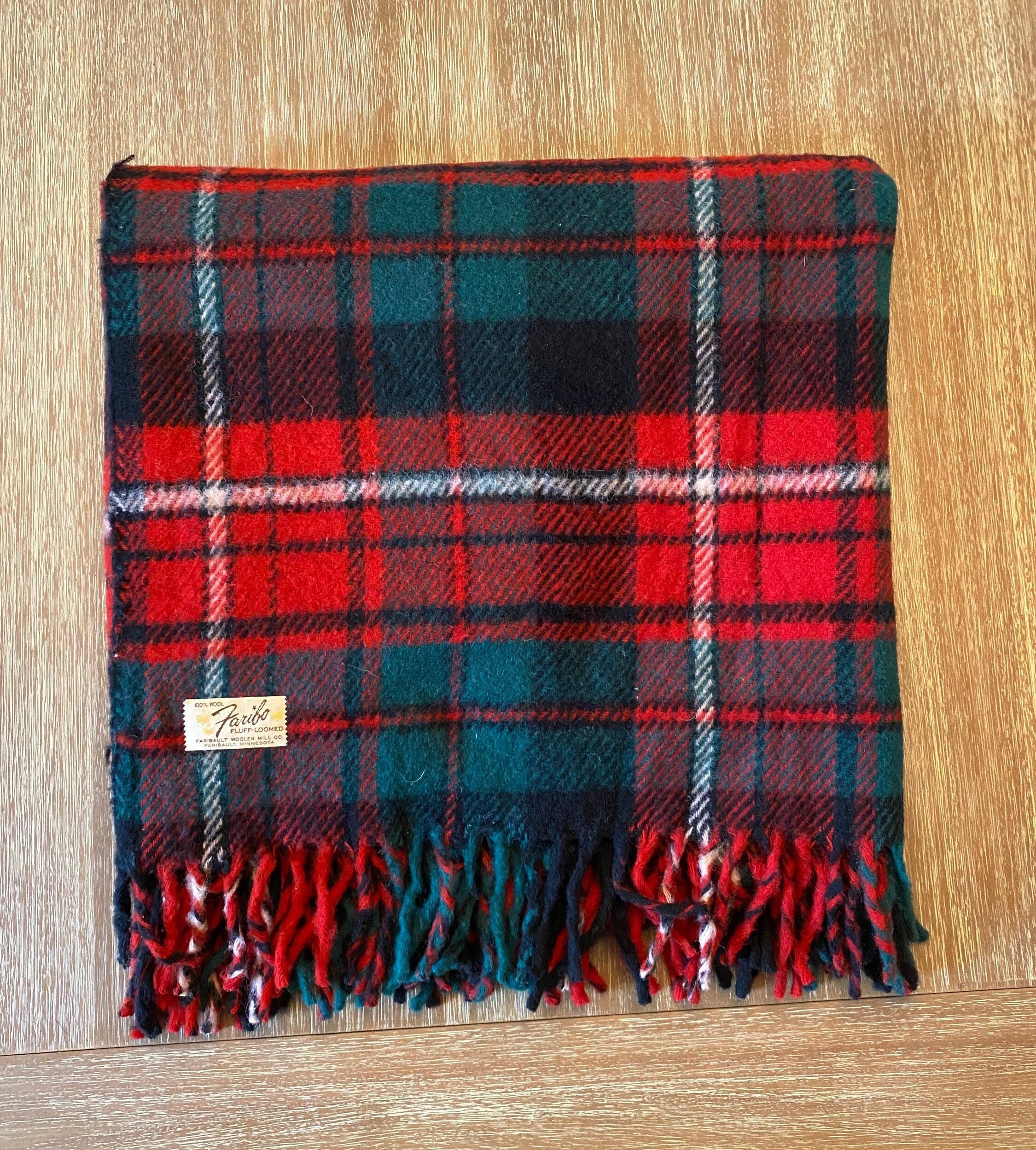 Vintage 1960s Faribo Faribault Plaid Wool Throw Blanket - Etsy Vintage 1960s Faribo Faribault Plaid Wool Throw Blanket - Etsy