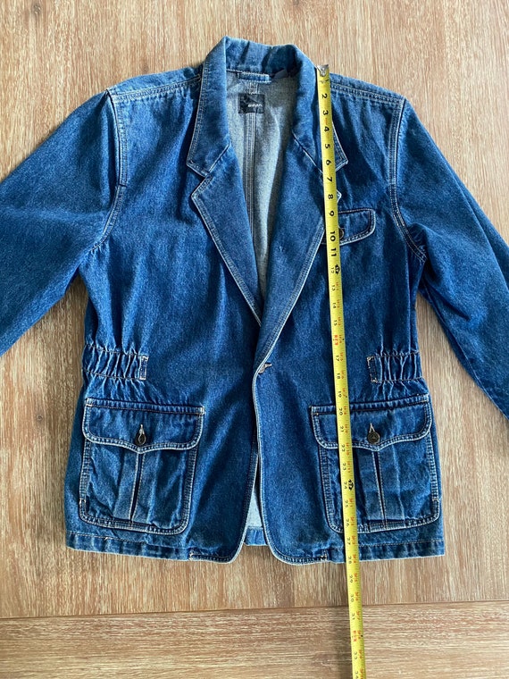 Vintage 1990s Women’s LizWear Denim Jacket Blue J… - image 9