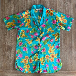 Vintage Victoria’s Secret Gold Label Women’s Floral Sleep Shirt | Night Shirt | Nightgown | Pajamas