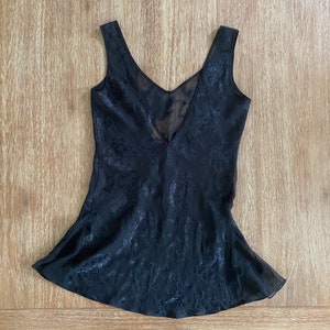 Vintage 90s Women’s Victoria’s Secret Gold Label Black Lace Nightgown Lingerie