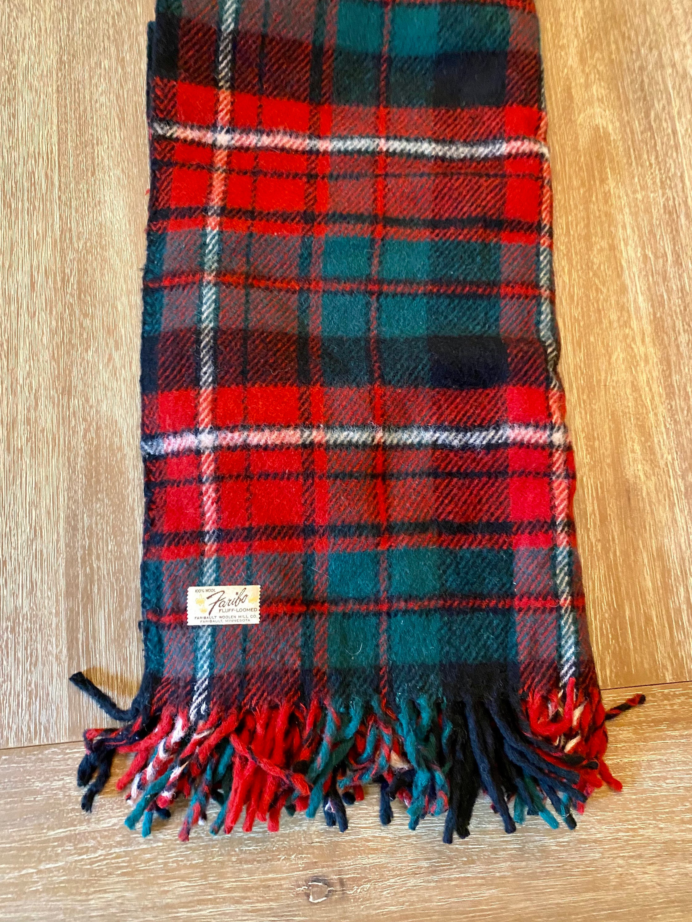 Vintage 1960s Faribo Faribault Plaid Wool Throw Blanket - Etsy