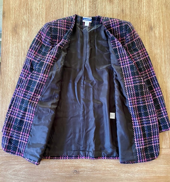 Vintage Pendleton Women’s Plaid Wool Blazer Jacket - image 5