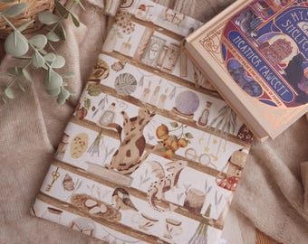 Whimsical Cottagecore Booksleeve – Cottagecore Book Protector | Cozy Reader Gift | Paperbacks and Hardcovers