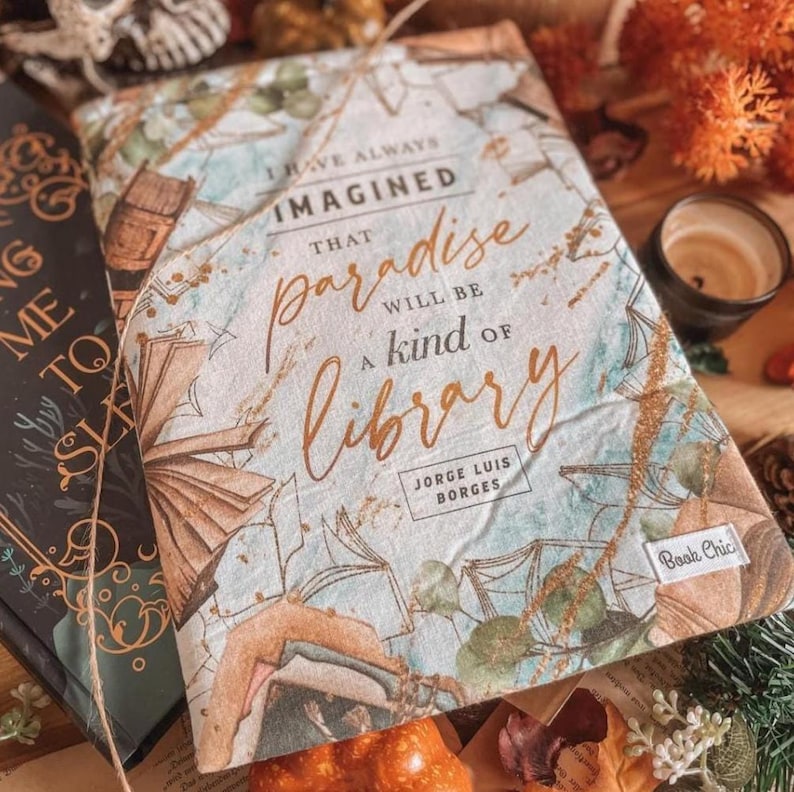 The Paradise Booksleeve | Bookish merch gift | Book protection | Cozy Reader | Kindle & Kobo | Paperbacks and Hardcovers image 2