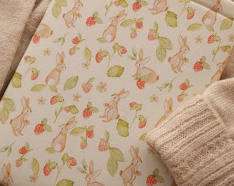 Bunnies Booksleeve | Bookish merch gift | Book protection