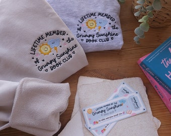 Grumpy-Sunshine Romaanse Boekenclub Sweatshirts | niet-fleece gevoerd | leesachtig merchandise cadeau