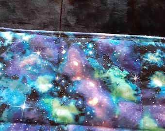 Weighted Blanket, IN STOCK, Timeless Treasure Galaxy Minky, Minky back, Glass Beads, Autism, Anxiety, Depression, Stress, Therapeutic, ADD