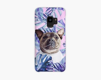 Personalized tropical dog phonecase!