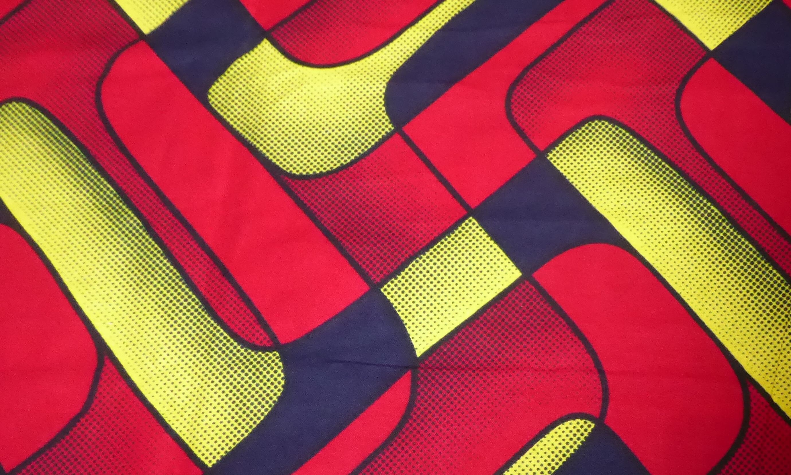 African Kitenge Fabric fabric print textile 'Red Etsy