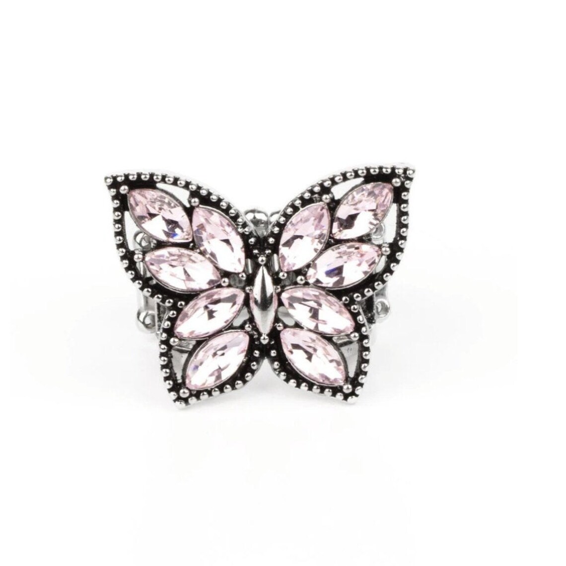 Fluttering Fashionista Pink Butterfly Ring Paparazzi Etsy