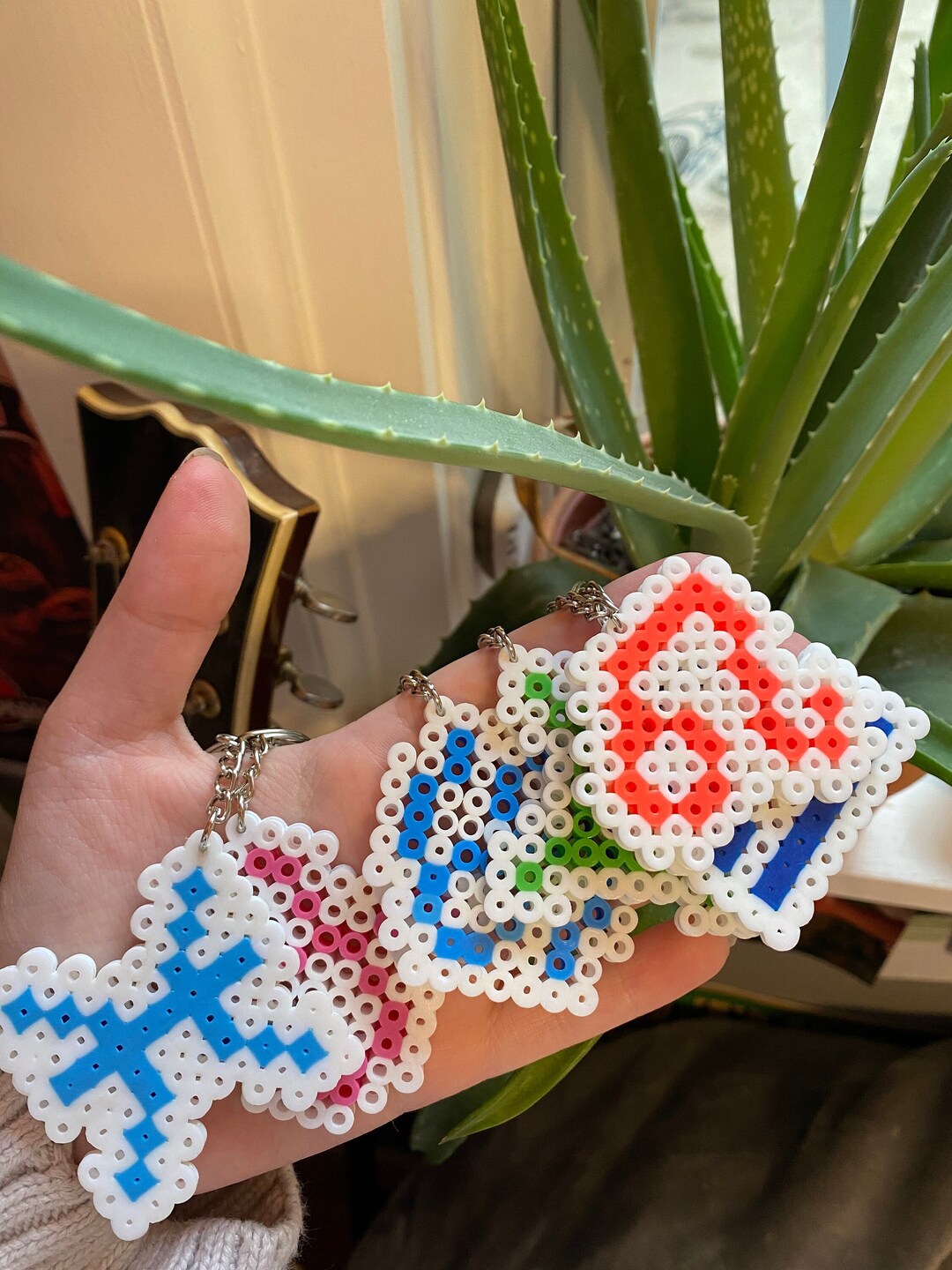 Zodiac Sign Keychains Perler Beads Keychain Zodiac Sign Star Sign Craft