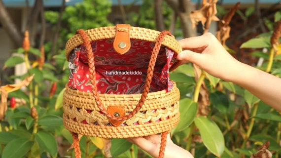 Rattan bag sale sales