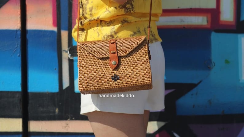 Ata Vine Crossbody Bag, Rectangle Box