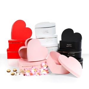 Herzförmige Geschenkschachteln für Blumen, Erdbeeren und Geschenke | Valentinstag, Geburtstag, Hochzeit, Romantische Verpackung, Andenken, Luxus, Party Box