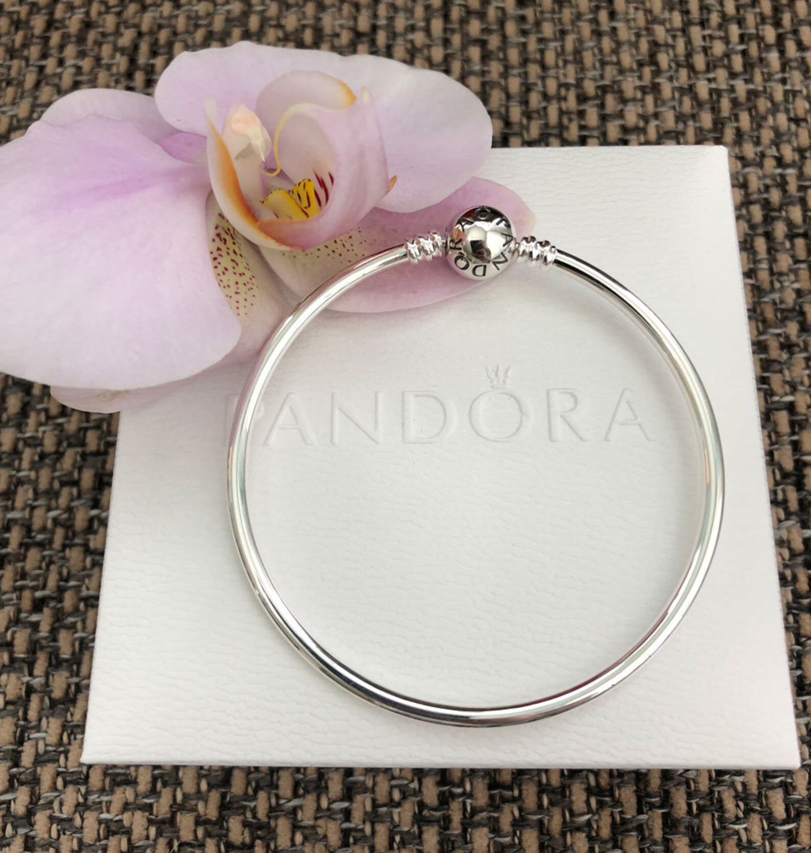 Pandora Bangle Bracelet Sterling Silver All Sizes Available Etsy