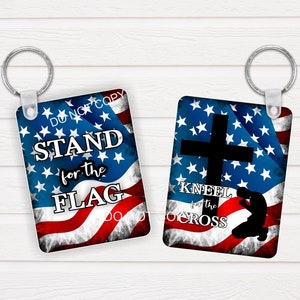 Patriotic Flag Design, Custom Monogram, PNG,Key Chain Tag, Instant Download, Sublimation Design Template