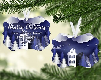 Christmas New Home Design, Christmas Photo Memory, PNG, Instant Downlaod, Benelux Ornament, Sublimation Template