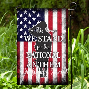 In This House Design, American Flag, Custom, Garden Flag, Sublimation Template