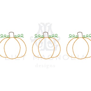 Pumpkin quick stitch embroidery design, Pumpkin sketch filled embroidery design, vintage stitch, Pumpkin bean stitch, instant download
