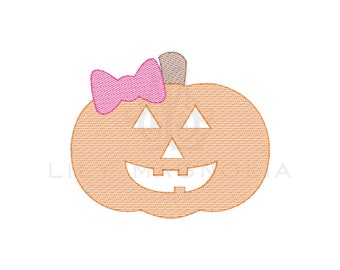 Jack-o-lantern quick stitch embroidery design, halloween sketch filled embroidery, vintage stitch, halloween bean stitch, instant download
