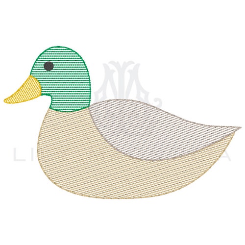 Mallard Duck Quick Stitch Embroidery Design Mini Mallard Etsy