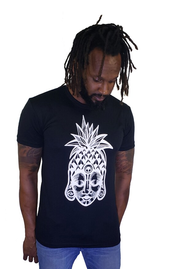 Pineapple Art Buddha Tattoo Design Wearable Art Shirt Street Wear