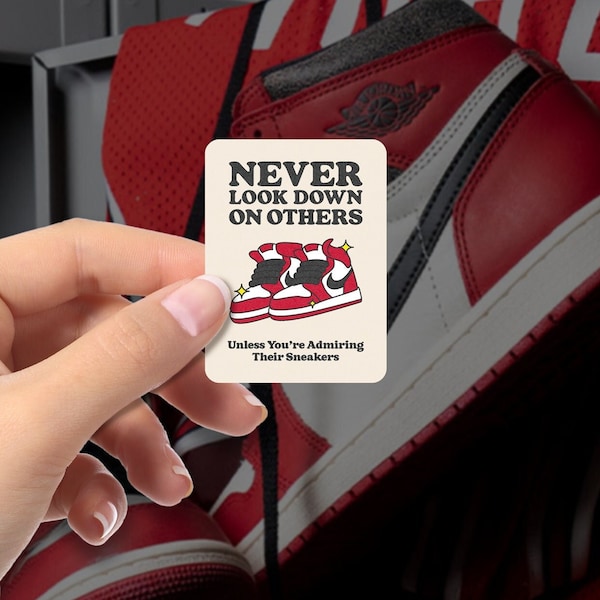 Jordan 1 Chicago sticker Lost and Found Jordan 1 sticker art positive reminder motivational quote