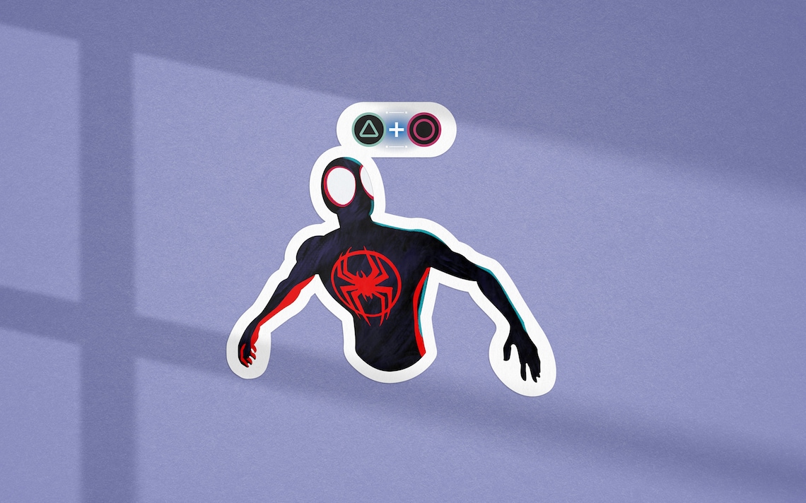 Miles Morales Sticker Spiderman Sticker Miles Morales Art Etsy
