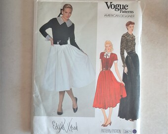 Advance 9292 VINTAGE 60/'s Sewing Pattern by Edith Head Misses/' Suit and Blouse Sz 14 UNCUT